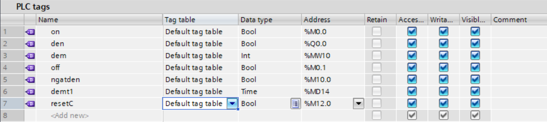 kiểu dữ liệu trong plc