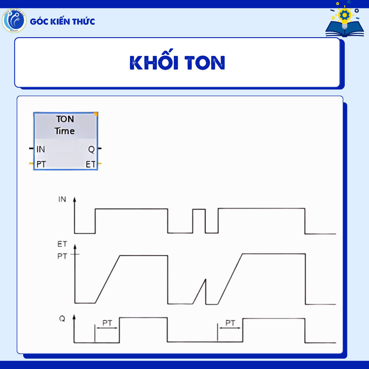 TIMER - KHỐI TON - LẬP TRÌNH PLC BKTECH
