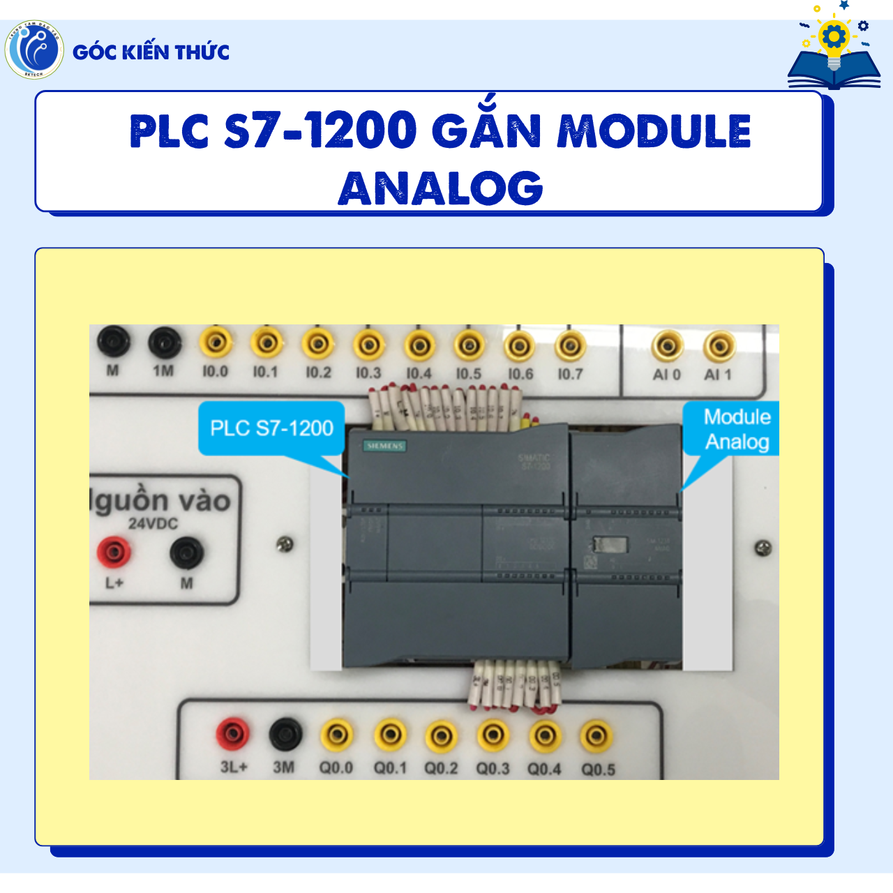 PLC S7-1200 gắn module mở rộng analog