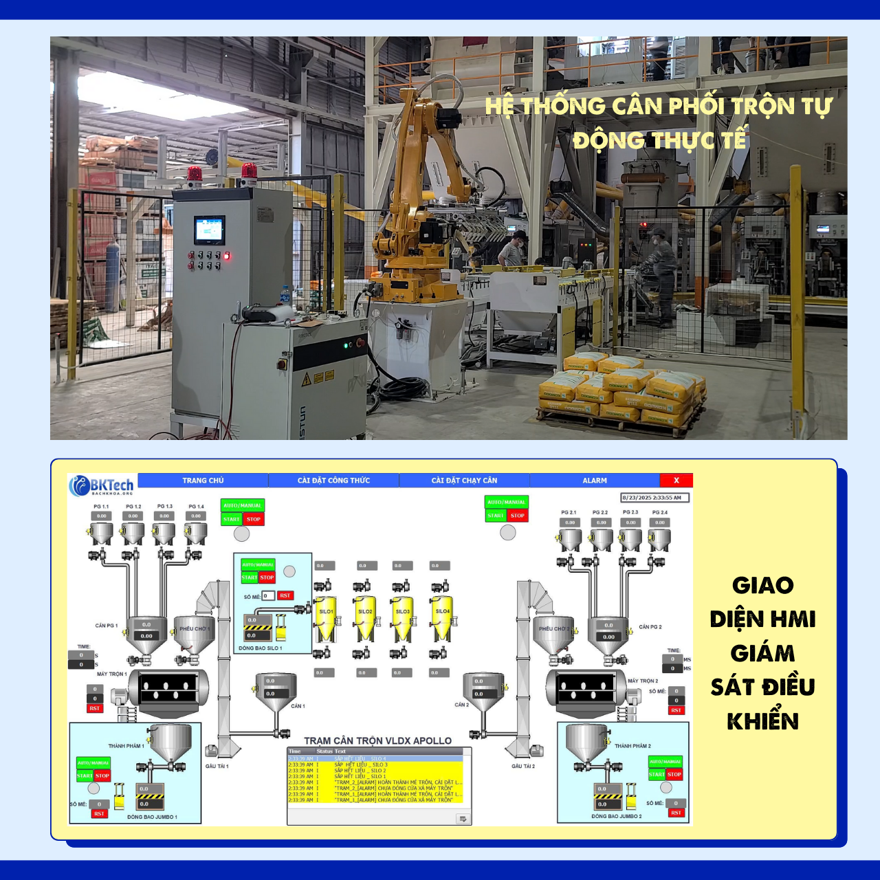 Cân đóng bao - Ứng dụng của Tia Portal
